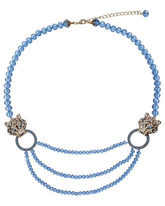 Eyecandy LA Eye Candy La Julia Leopard Beaded Necklace