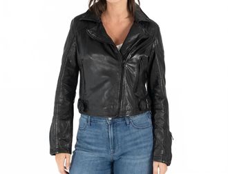 Mauritius Bita Lambskin Jacket In Black