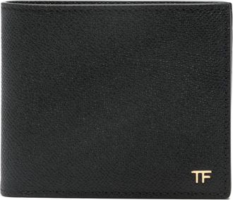 Tom Ford Portacarte bi-fold con logo - Nero
