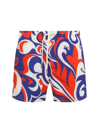 Dsquared2 Logo Boxer Midi Swim Shorts