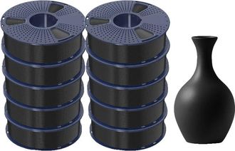 OEM Filamento 3d, Alta Fluidez, Ecol&oacute;gico, Pla-meta Negro