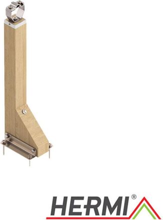 OEM Soporte De Terminal De Aire Para Pared, Madera De Roble / Acero Inoxidable, H-400mm