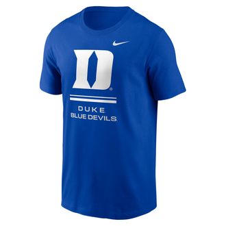 Nike Duke Sideline Nike Mens Dri-FIT College T-Shirt in Blue | 02ET4EVDU-ZK0