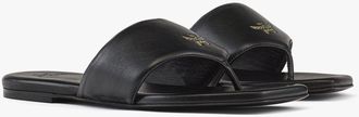 MCM Flat Sandals in Lamb Leather