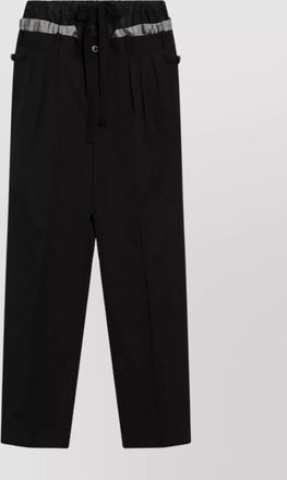 Maison Margiela trousers with drawstring and pleated front