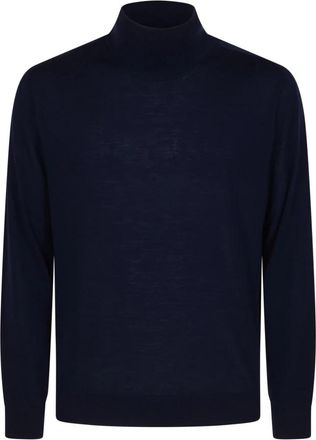 Canali Punto Calado Turtleneck - Heren - Coltruien - Zwart - 2XL - Wol - Truien & Vesten