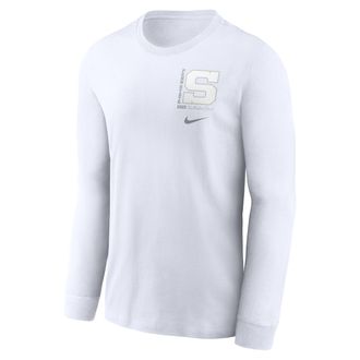 Nike Penn State 2025 White Out Nike Mens College Long-Sleeve T-Shirt in White | NKAC10APSN-6XH