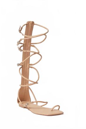 Jeffrey Campbell Womens Gladia Gladiator Sandal In Beige