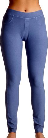 French Kyss Mid Rise Leggings In Denim