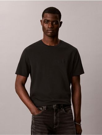 Calvin Klein Jeans Calvin Klein Mens Calvin Arch Interlock Tee - Black - 2XL