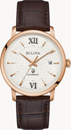 Bulova Hudson Mens Brown Watch 97B225 Leather - One Size