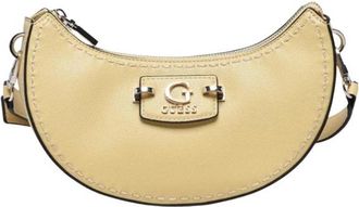 Guess Nastra Shoulder Bag - Dames - Schoudertassen - Beige - ONE Size - Polyester - Tassen