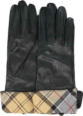Barbour Lady Jane Gloves - BLACK WITH DRESS - M
