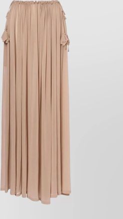 Alberta Ferretti bow maxi skirts elastic waistband
