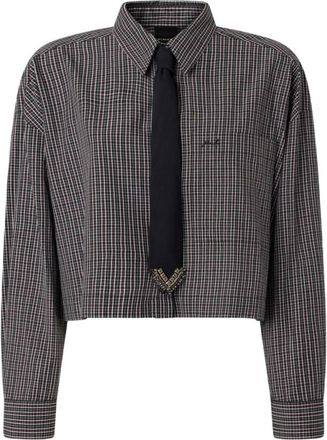 Pinko Zijden & Nylon Shirt - Dames - Overhemden - Veelkleurig - XS - Nylon - Overhemden