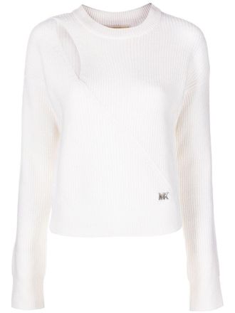 Michael Michael Kors Maglione con dettaglio cut-out - Bianco