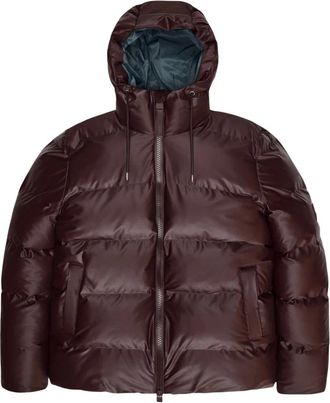 Rains Dames, Jassen, Rood, Maat: XS Leer