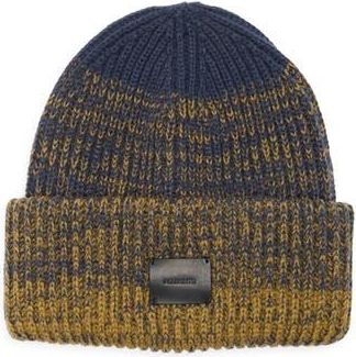 AllSaints Ombré Patch Beanie in Blue Multi at Nordstrom Rack