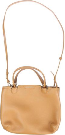 Emporio Armani Womens Accessories Shopping Bag in Camel - Brown Leather - One Size