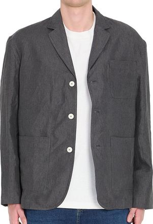 Jacquemus Grey Notched Lapel Blazer