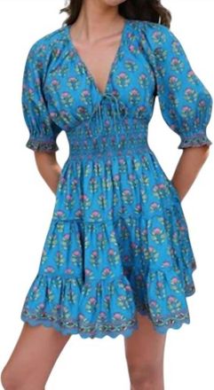 Saylor Greyson Dress In Blue Floral