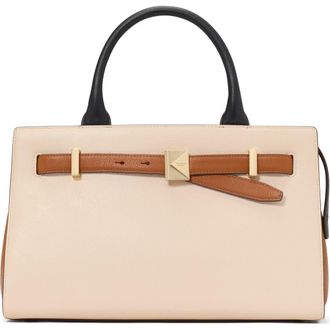 Kate Spade New York deco colorblock leather handbag in Milk Glass Multi at Nordstrom Rack