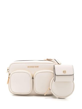 Michael Michael Kors Jet Set leren crossbodytas - Wit