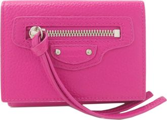 Balenciaga Pink Leather Wallet (Bi-Fold) (Pre-Owned)