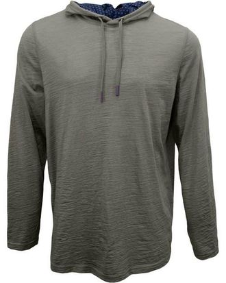 Lords of Harlech Hugo Extra Fine Merino Wool Lightweight Hoodie in Sage at Nordstrom, Size Large