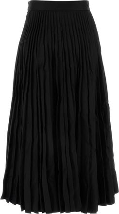 Balenciaga Womens Skirt Black Wool