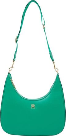 Tommy Hilfiger Essential Crossover Tas - Dames - Schoudertassen - Groen - ONE Size - Tassen