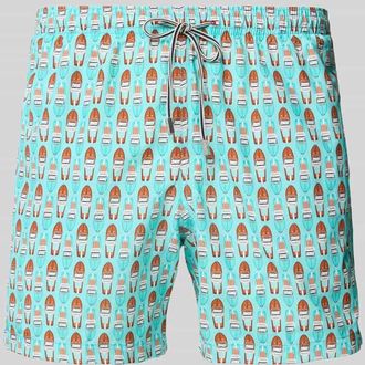 Zeybra Badehose mit elastischem Bund in Tuerkis, Größe L