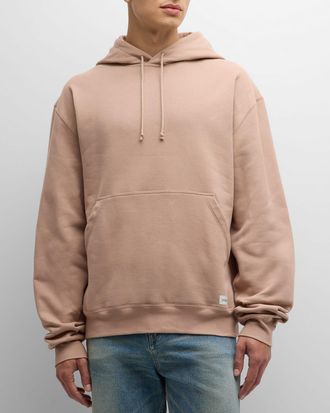 Saint Laurent Mens Hoodie with Logo Patch
