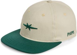 Phipps Two-Tone Adjustable Dad Baseball Cap in Emerald at Nordstrom