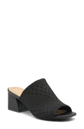 Adrienne Vittadini Amerys Mule in Black Knit at Nordstrom Rack, Size 6.5
