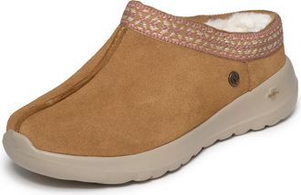 Skechers Womens On-The-go Joy Suede Mule W/Artisanal Detail, Chestnut, 4 UK
