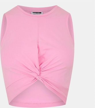 Noisy May Womens Crew Neck Sleeveless Vest Tank - Bonbon - Size: 14