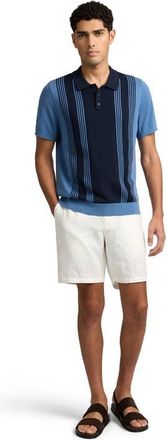Onia Cotton Knit Short Sleeve Polo in Indigo/navy at Nordstrom, Size Medium