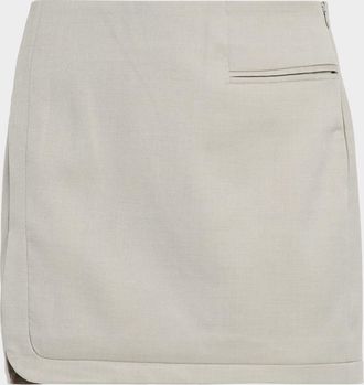 Et Ochs Smith Straight Suiting Mini Skirt