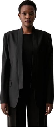 Kenzo Kimono Blazer - Dames - Blazers - Zwart - M - Katoen - Jassen