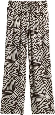OPUS Marou Botanical Broeken - Dames - Broeken - Bruin - Maat: L Viscose