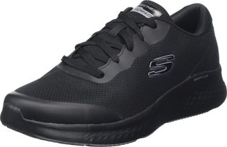 Skechers Mens Skech-Lite Pro Clear Rush Trainers, Black Mesh Duraleather Trim, 11 UK