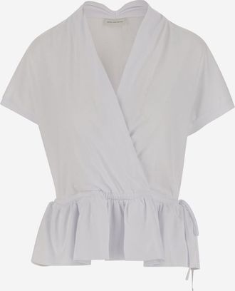 Dries Van Noten White Cotton Top