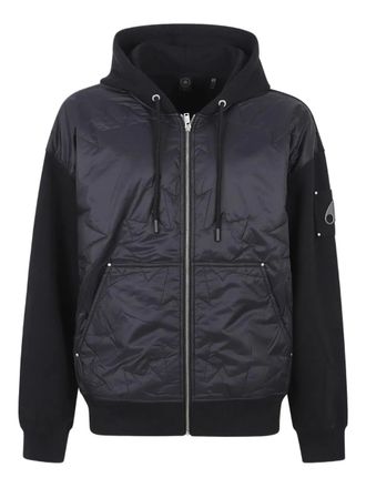 Moose Knuckles Ashby Hybrid quilted hoodie - men - Nylon - S - Black