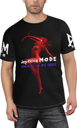 Generic Mens Mode Music De&PE&Che Band Classic T-Shirt Multi-Pattern Prints Crew Neck Short-Sleeve Unlock New Summer Streetwear Styles Casual Multicoloured XX