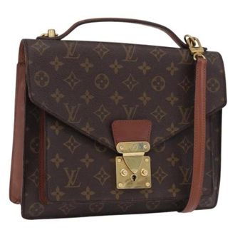 Louis Vuitton Pre-owned Monogram Canvas Hand Bag - Dames - Pre-owned - Bruin - Maat: ONE Size Leer