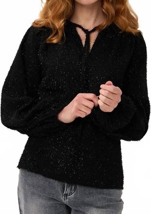 Esqualo Sparkle Blouse In Black