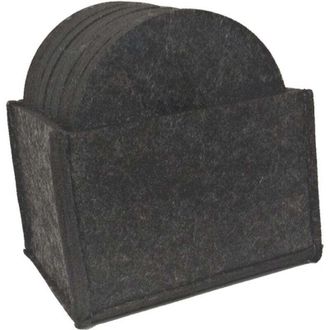 OEM 14 Posavasos De Fieltro Redondos, Juego De Posavasos Para Mesa De Cocina Con 1 Caja De Almacenamiento, Antideslizante Y Absorbente Para Bebidas, Tazas