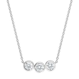 Grown Brilliance 14KT White Gold 1.00 Carat Lab Grown Diamond Necklace for Women