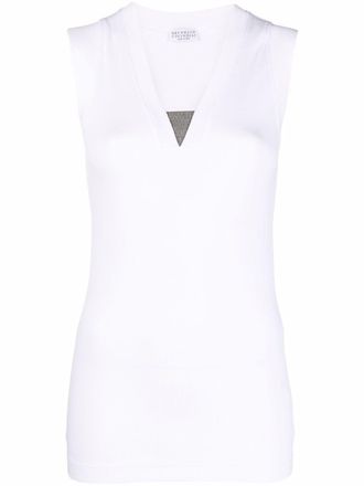 Brunello Cucinelli Cotton Tank Top-Donna